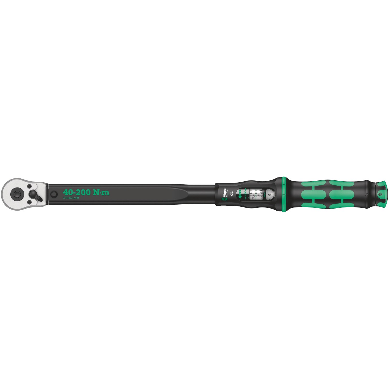 E-shop Wera Momentový kľúč Click-Torque C 3 s prepínacou račňou, 1/2" x 40-200