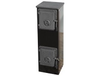 Thorma Krbové kachle KERPEN II čierne smaltované 88,1 x 28,8 x 28,5 cm