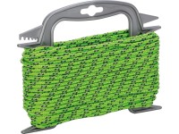 LUX-TOOLS Polyesterové lano pletené zeleno-čierne pr. 4 mm x 30 m