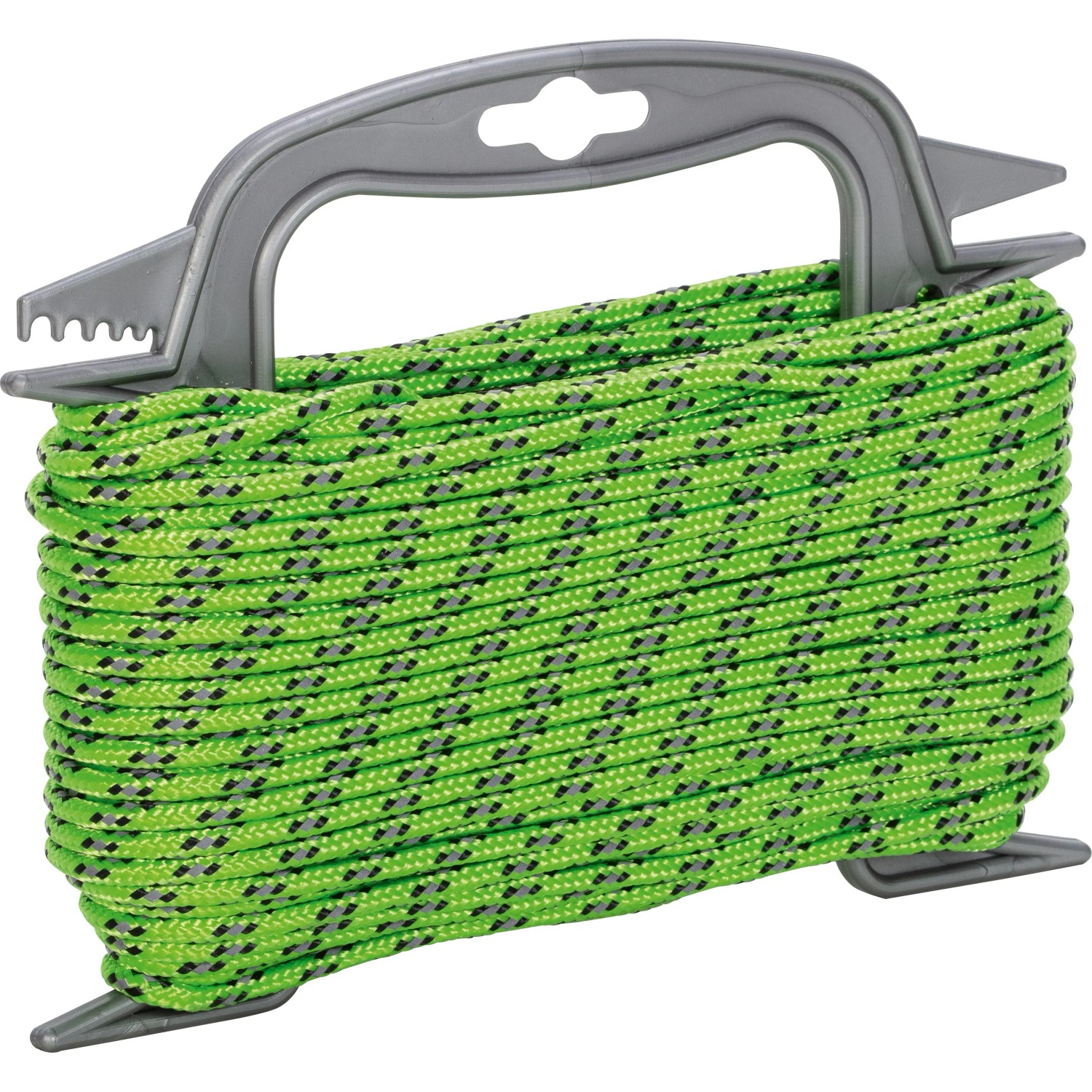 E-shop LUX-TOOLS Polyesterové lano pletené zeleno-čierne pr. 4 mm x 30 m