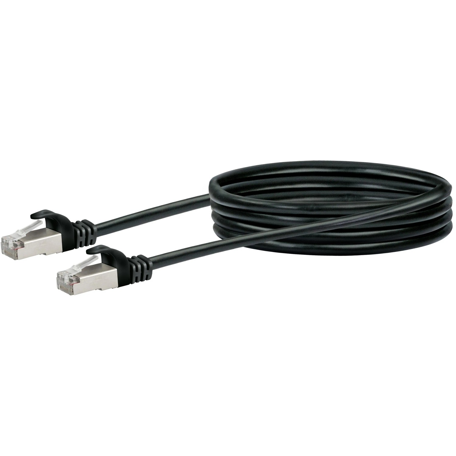 E-shop Schwaiger Sieťový kábel CAT 6 (SF/UTP) konektor RJ45 > konektor RJ45, 1 m čierny