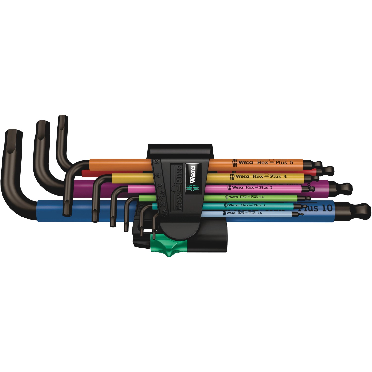 E-shop Wera Súprava uhlových kľúčov 950/9 Hex-Plus Multicolour 1 SB BlackLaser, 9dielna