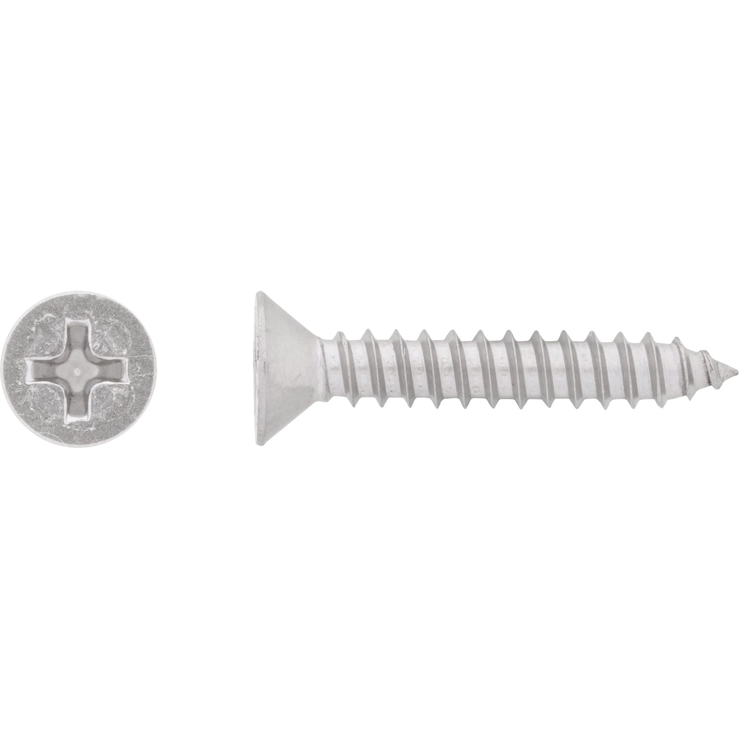 E-shop Skrutka do plechu so zápust. hlavou PH2 plný závit bielo pozink. 5,5x13 mm, 12ks