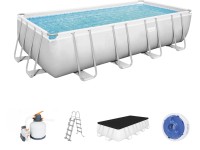 Bazén Pwr.Steel Fr. sv.sivý ps.filtr.ChConnect schod. plachta549x274x122cm(GS/EN