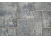 Semmelrock Suprema kombi 6 cm sivo-čierna melírovaná