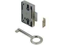 Hettich Zámok s drážkovanými zubami 60 mm x 43 mm x 8,7 mm pozinkovaná oceľ