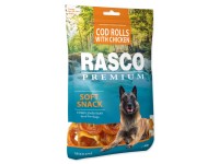 Rasco Premium Maškrta pre psov Tresčie rolky obalené kuracím mäsom 80 g Rasco Premium Maškrta pre psov Tresčie rolky obalené kuracím mäsom 80 g