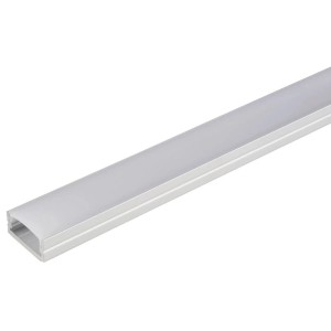 Samolepiaci hliníkový profil Briloner Pimp your Stripe 2 m, biely, pre LED pásy.