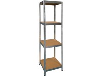 OBI Vysokozáťažový bezskrutkový regál BASIC S, 4 police, pozink, 180 x 50 x 50cm OBI Vysokozáťažový bezskrutkový regál BASIC S, 4 police, pozink, 180 x 50 x 50cm