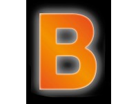 Conacord Reflexné domové písmeno B, oranžové, 8 cm