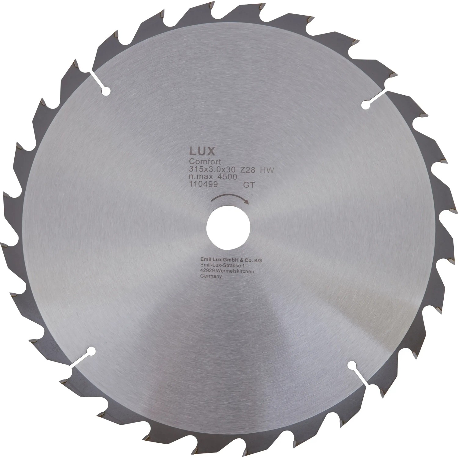 E-shop LUX-TOOLS Pílový kotúč do stavebnej kotúčovej píly 315 x 30 mm