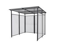 Floraworld Multifunkčný prístrešok BUS, antracitová, 212 x 227 x 223 cm