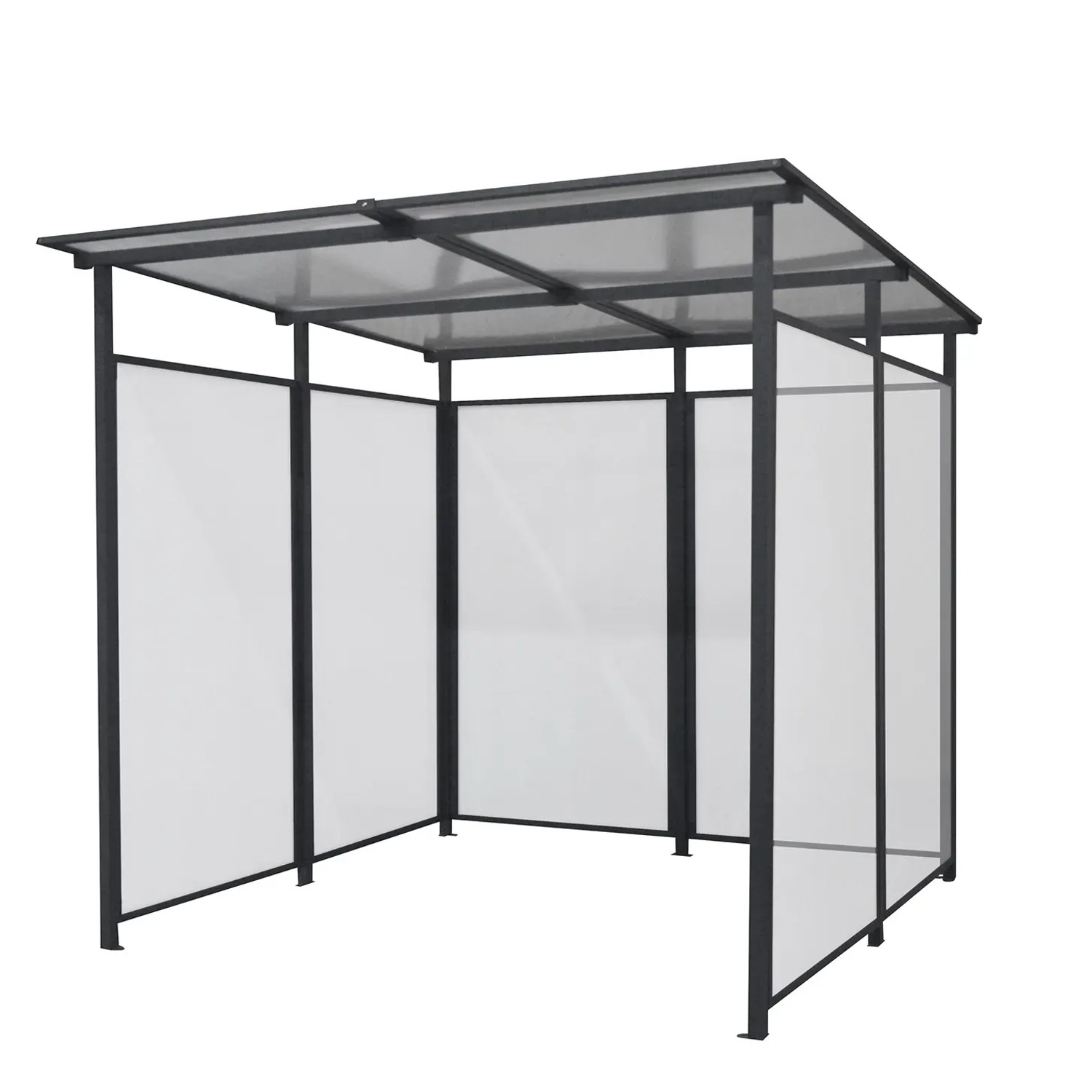 E-shop Floraworld Multifunkčný prístrešok BUS, antracitová, 212 x 227 x 223 cm