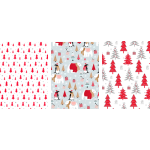 Ditipo Baliaci papier Christmas rôzne druhy 2 m x 70 cm, 1 ks