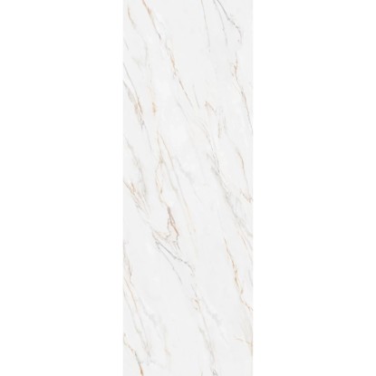Decoflooring SPC stenový panel vzhľad mramor bielo-zlatý, dekoratívny panel na obklady stien.