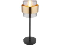 GLOBO Stolová lampa MILLEY čierna E27 60 W pr. 180 x 470 mm