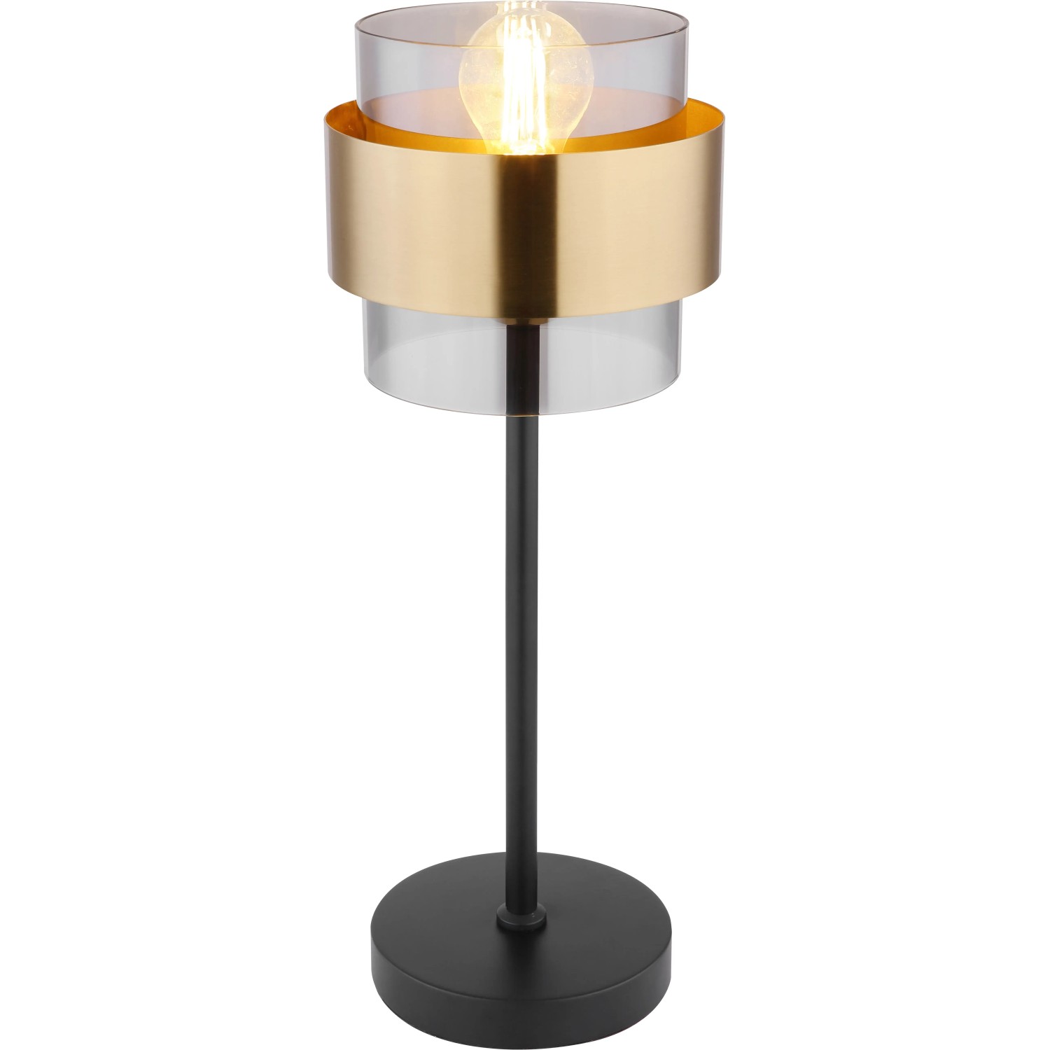 E-shop GLOBO Stolová lampa MILLEY čierna E27 60 W pr. 180 x 470 mm