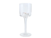 Boltze Home Svietnik Arosa transparentná pr. 7,5 x 20 cm, 1 ks