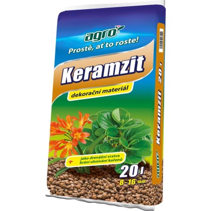 AGRO Umelé kamenivo keramzit 8 mm - 16 mm 20 l