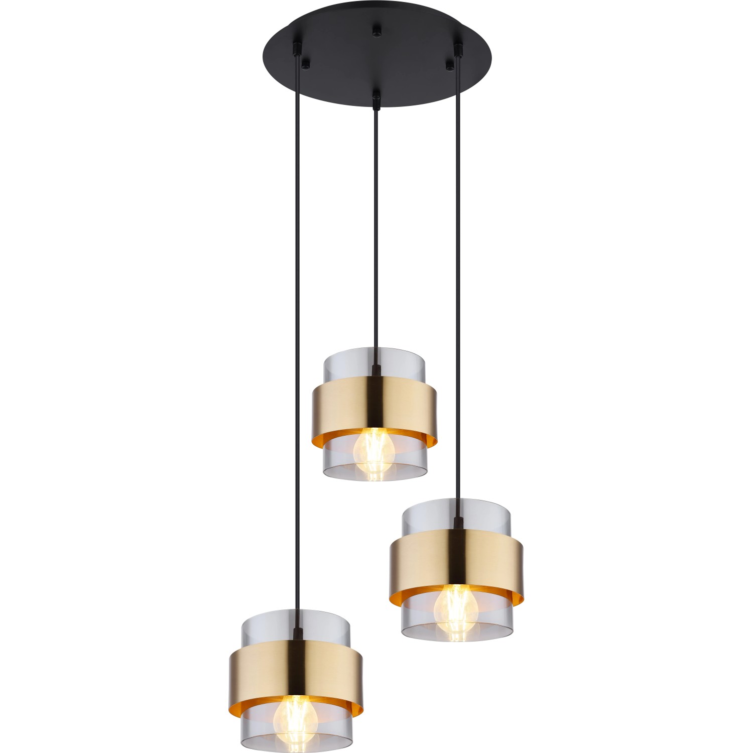 E-shop GLOBO Závesné svietidlo MILLEY čierna E27 60 W pr. 450 x 1200 mm
