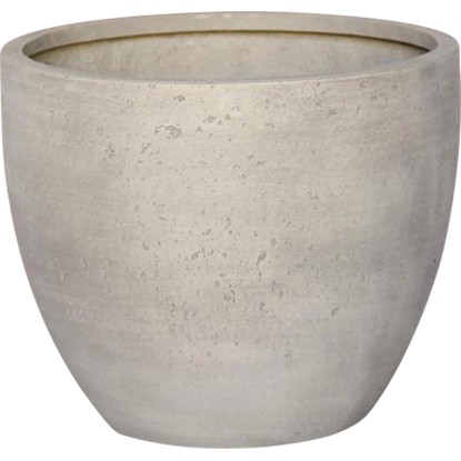 Nádoba na rastliny priemer 30 cm x 25 cm sivá