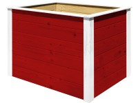 Weka Modulárny drevený vyvýšený záhon Element, červená, 100 x 69 x 71 cm