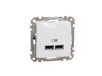 Schneider Zásuvka nabíjacia Sedna Design 2 x USB biela