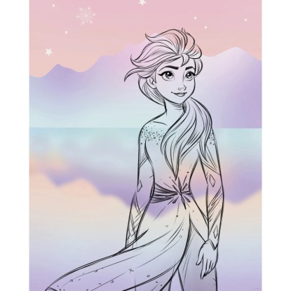 Komar Plagát Disney Frozen Pastell Lights 40 x 50 cm