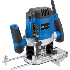 LUX horná fréza 1200 W E-OF-1200 na presné frézovanie dreva a iných materiálov.
