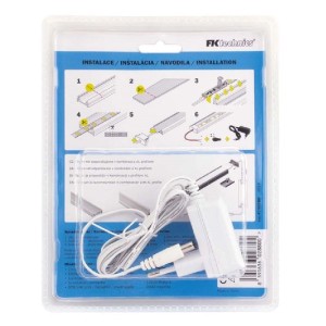 FK Technics SET LED pásik COB s dotykovým spínačom, vr. zdroje, 18W, 4000K, 2 m