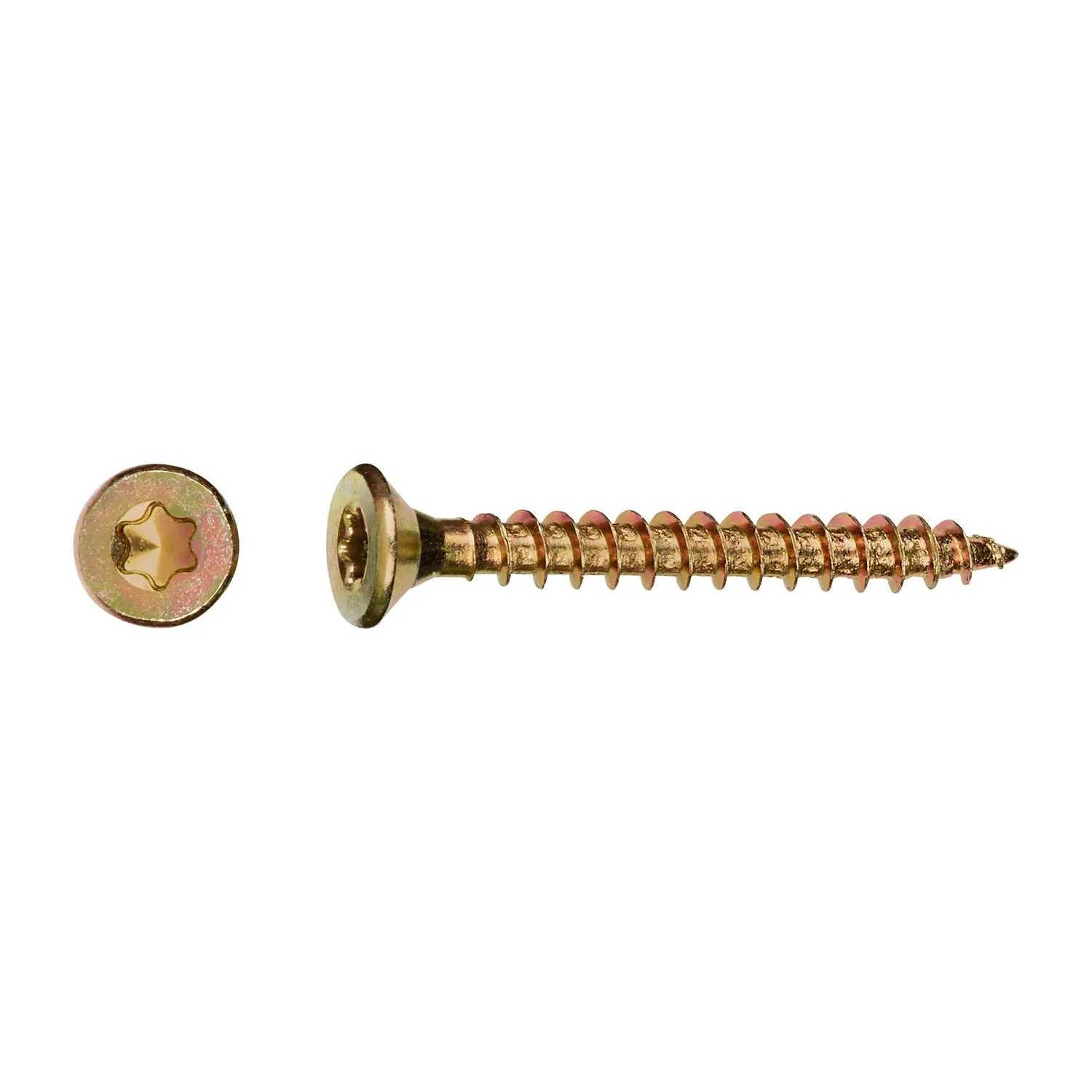 E-shop Uni skrutky so zápustnou hlavou TX10 plný závit žlto pozink. 3x30 mm-na váhu