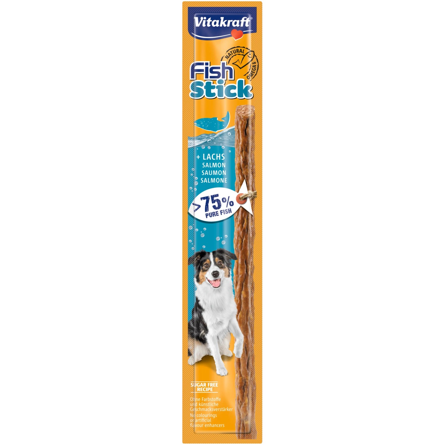 E-shop Vitakraft Pochúťka pre psov Fish Stick losos 15 g (1 ks)