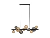 Paul Neuhaus Závesné svietidlo Popsicle 10-bodové, čierna, 85 x 150 cm