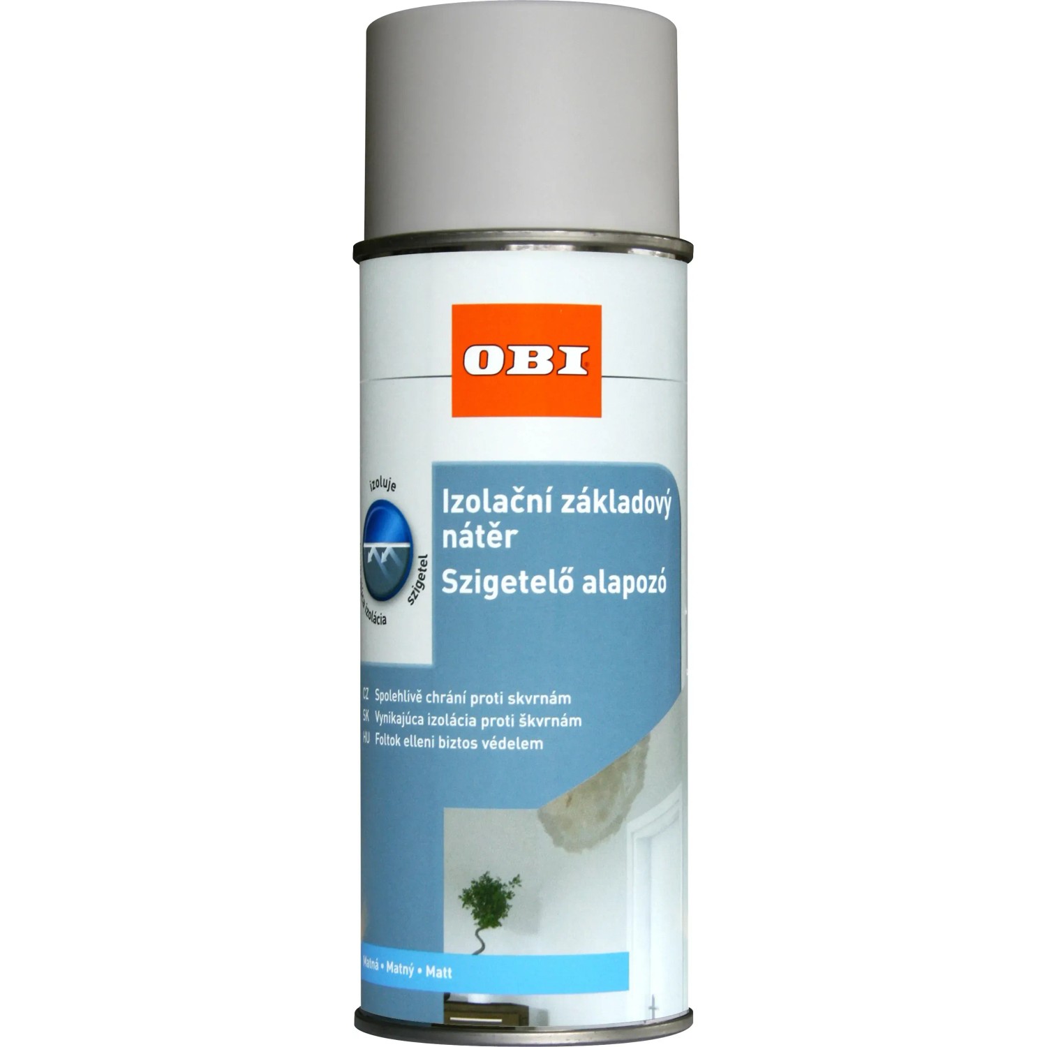 E-shop OBI Izolačný základový náter, matná biela, 400 ml
