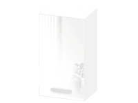 Black&White Style Horná skrinka Nikki U40 lesklá biela, 72 x 40 x 30,6 cm