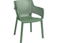 Keter Stohovateľná záhradná stolička Elisa, zelená, 53 x 61,5 x 78,4 cm