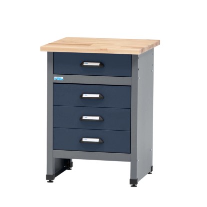 Küpper Odkladací stolík 12493, 4 zásuvky (12 cm) 84 x 60 x 60 cm