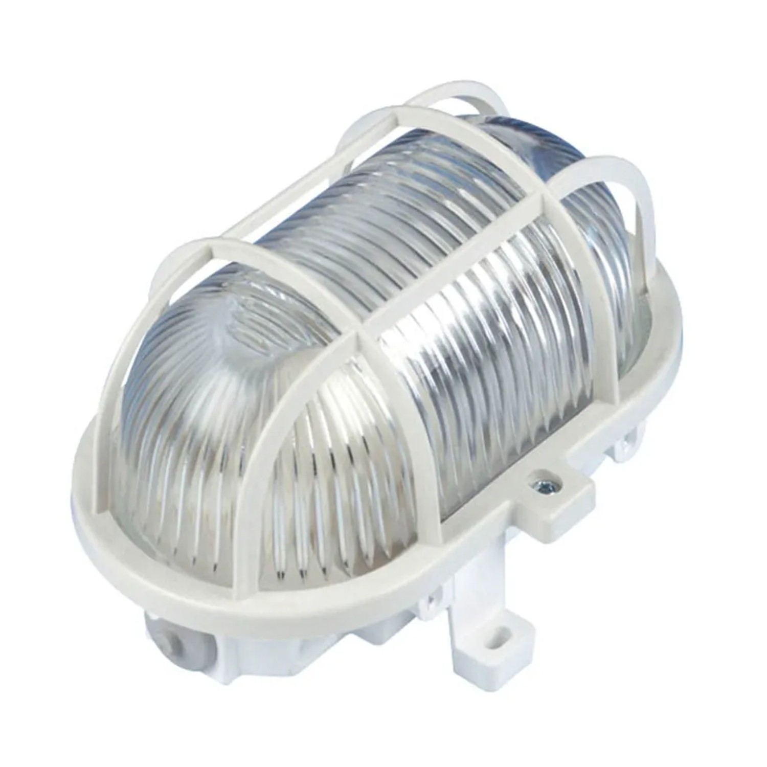 E-shop Lena-lighting Stropné/nástenné svietidlo oválne biele 170 x 125 x 110 mm