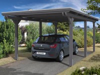 Skan Holz Prístrešok na auto Emsland EPDM, bridlicovo sivý, 354 x 604 cm