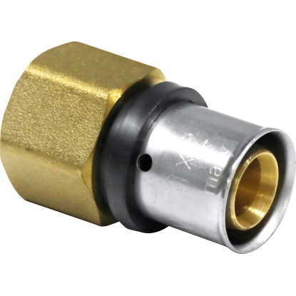 PIPETEC Lisovacia prechodka PFUI1604 medená, 16x2 - Rp 1/2