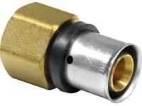 PIPETEC Lisovacia prechodka PFUI1604 medená, 16x2 - Rp 1/2