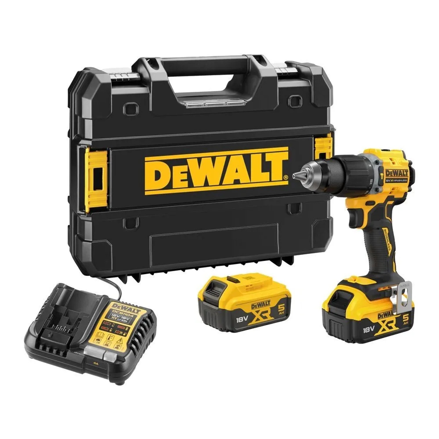 E-shop DeWALT 18V XR Aku bezuhlíkový príklep. vŕtací skrutkovač DCD799P2T-QW (2x5,0Ah)