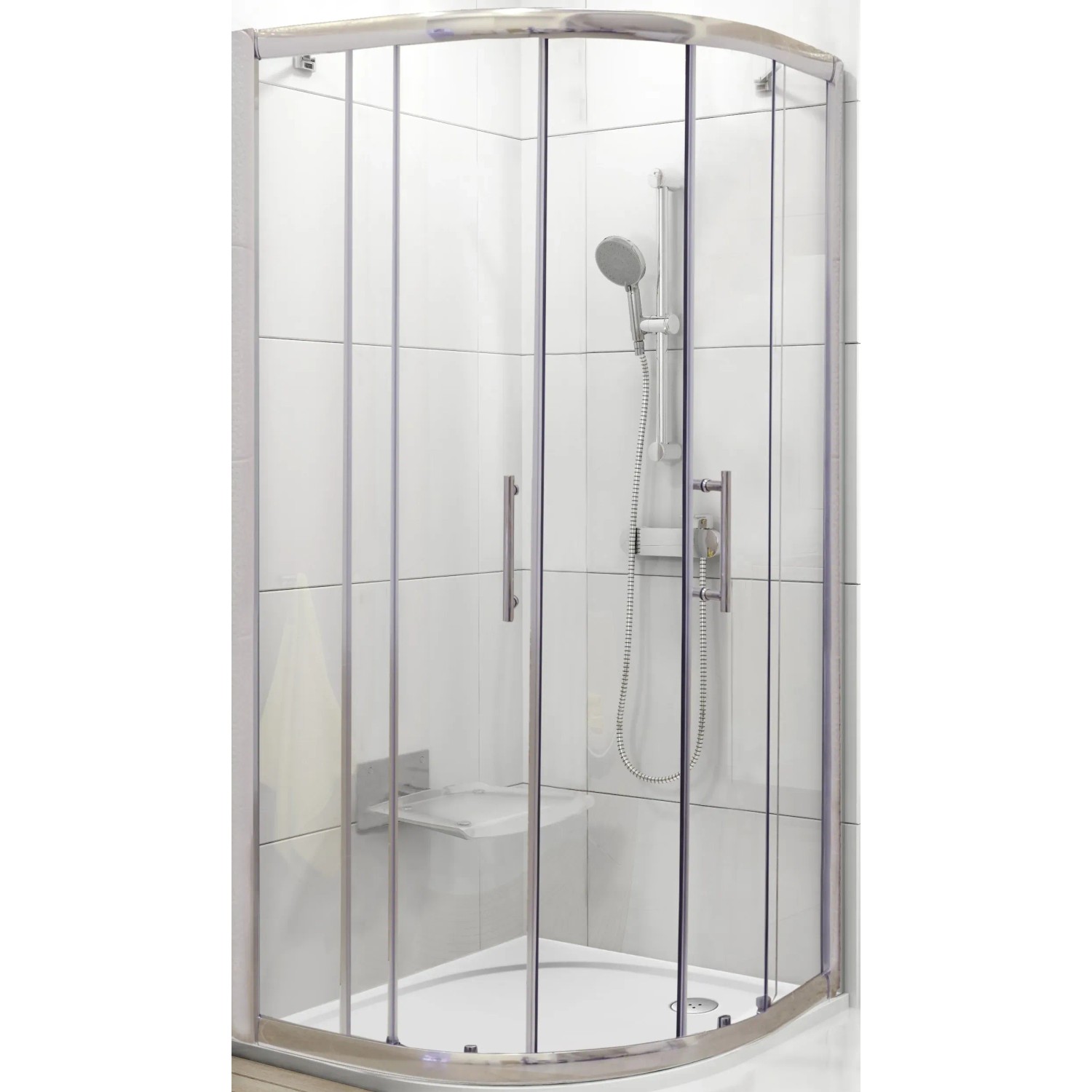 E-shop RAVAK Sprchovací kút XP2CP4-90 lesklý chróm/transparentné sklo