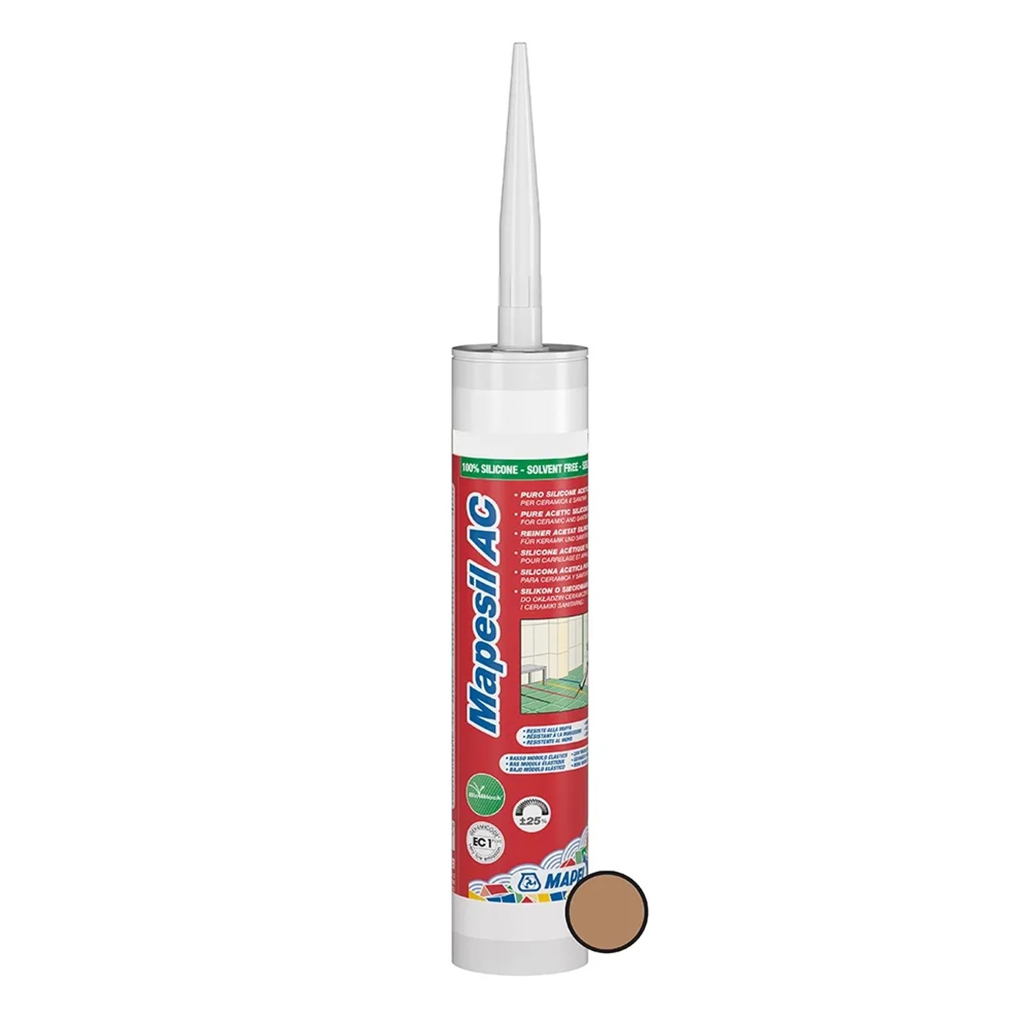 E-shop Mapei Silikónový tesniaci tmel Mapesil AC 310 ml, 142 hnedá
