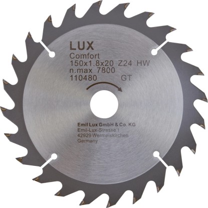 LUX-TOOLS Kotúč pre okružnú pílu z tvrdokovu, 24 zubov, pr. 150 x 20/16 mm