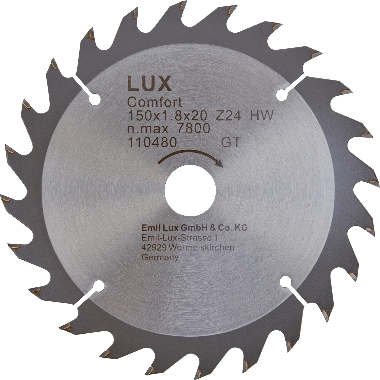 E-shop LUX-TOOLS Kotúč pre okružnú pílu z tvrdokovu, 24 zubov, pr. 150 x 20/16 mm