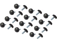 Krytky na nožičky pre zostavu Piegan, pr. 20 mm, 24 ks
