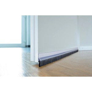 Kefová tesniaca lišta pod dvere transparentné 19 mm, 100 x 4,4 cm