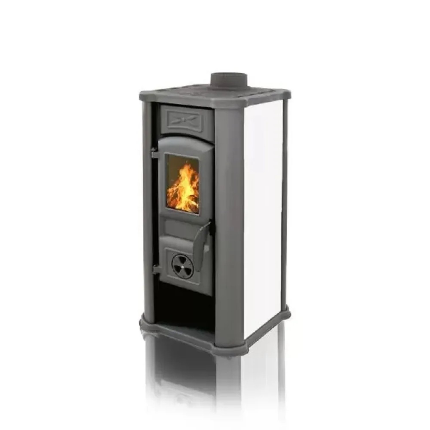 E-shop Tim Sistem Krbové kachle Diana ECO, 4,73 kW, biela, 78 x 43 x 39 cm