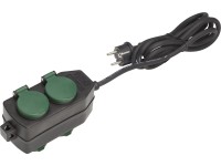 Zásuvková lišta H05RR-F 3 x 1,5 mm2 čierna 2 m Zásuvková lišta H05RR-F 3 x 1,5 mm2 čierna 2 m